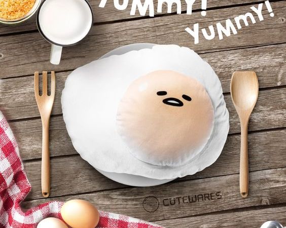 ぐでたま Sanrio T-shirt Breakfast Egg, T-shirt, food, smiley